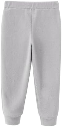 Toddler Boys Warm Heated Microfleece Pants 4-Pack Fleece Sweatpants 2-6 Years