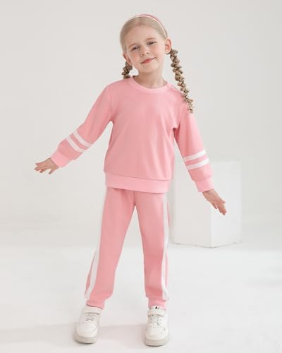 Toddler Girl Clothes Fall Winter Outfits Long Sleeved Pullover Sweatshirt + Sweatpants 2 Pcs Casual Sweatsuits Sets