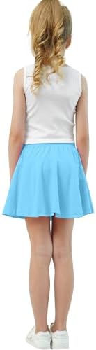 Toddler Skirt Little Girls Athletic Uniform Skorts Golf Outfit Cheer Tennis Skirts With Shorts