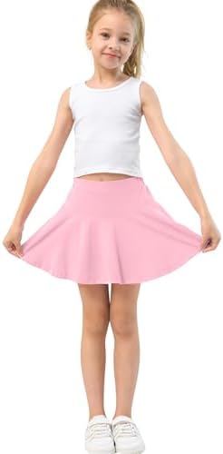 Toddler Skirt Little Girls Athletic Uniform Skorts Golf Outfit Cheer Tennis Skirts With Shorts