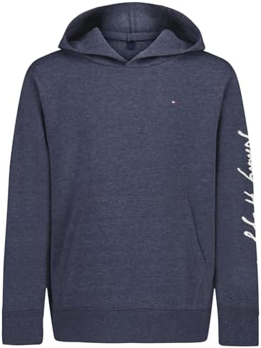 Tommy Hilfiger Boys' Long Sleeve Fleece Pull-Over Hoodie