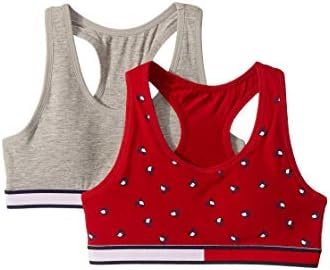 Tommy Hilfiger Kids Girl's 2-Pack Bold Flag Solid Crop Bra (Little Kids/Big Kids)