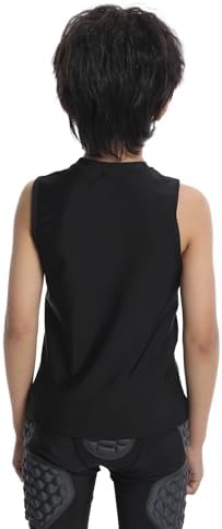 Topeter Baseball Chest Protector Shirt For Youth Kids Heart Guard Sternum Protection Tank Tops For Goalies Catchers