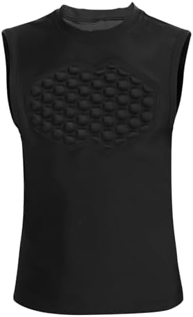 Topeter Baseball Chest Protector Shirt for Youth Kids Heart Guard Sternum Protection Tank Tops for Goalies Catchers