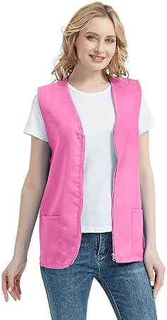 TopTie Adult Volunteer Activity Vest Supermarket Uniform Vests Clerk Workwear