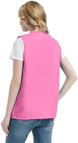 TopTie Adult Volunteer Activity Vest Supermarket Uniform Vests Clerk Workwear