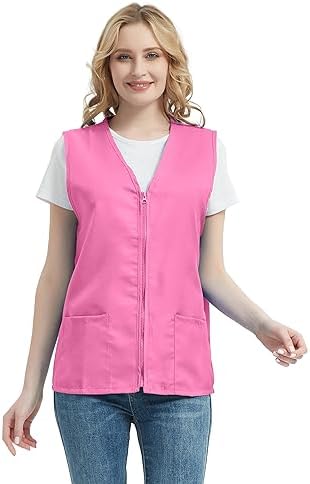 TopTie Adult Volunteer Activity Vest Supermarket Uniform Vests Clerk Workwear