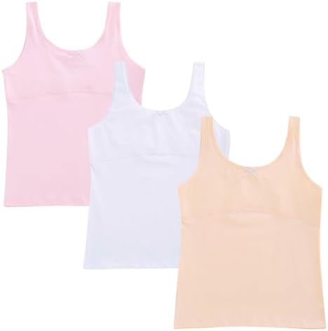 Training Bras for Teens Tween Cotton Bras Kids Crop Tank Tops for 7-12 Years