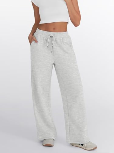 Trendy Queen Womens Wide Leg Sweatpants Baggy Lounge Travel Pants Fall Fashion Outfits 2025 Winter Joggers Clothes