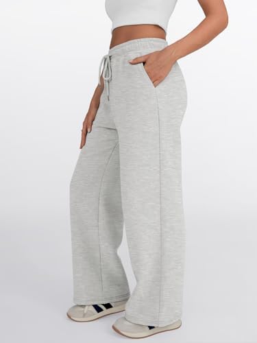 Trendy Queen Womens Wide Leg Sweatpants Baggy Lounge Travel Pants Fall Fashion Outfits 2025 Winter Joggers Clothes