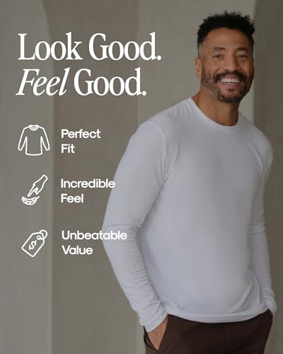 True Classic Long Sleeve Shirts For Men - Mens Long Sleeve Tee-Shirts Henley Shirts For Men And Waffle-Knit Thermal T-Shirts