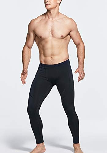 TSLA Men's Athletic Compression Pants Thermal Wintergear Running Tights Sports Leggings
