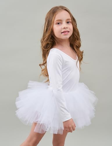 Tutu.kk Girls' Camisole Dance Tutu Leotard With Fluffy 4-Layers Ballet Dress For Ballerina (12 Months - 7 Years)