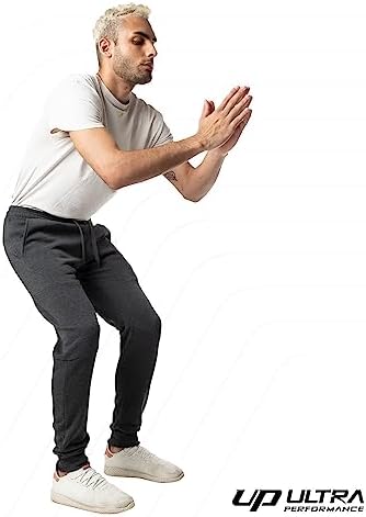 Ultra Performance 3 Pack Fleece Active Tech Joggers For Men Mens Sweatpants With Zipper Pockets