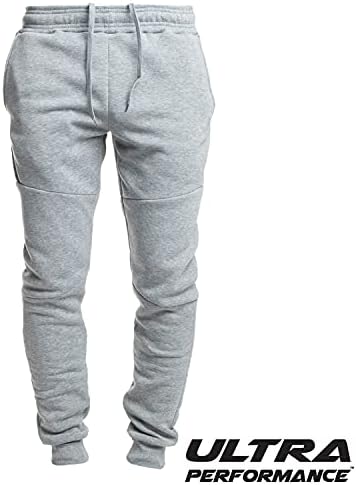 Ultra Performance 3 Pack Fleece Active Tech Joggers For Men Mens Sweatpants With Zipper Pockets
