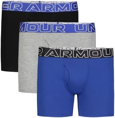 Under Armour boys Charged Stretch Boxer Jock Lightweight & Smooth Stretch Fit