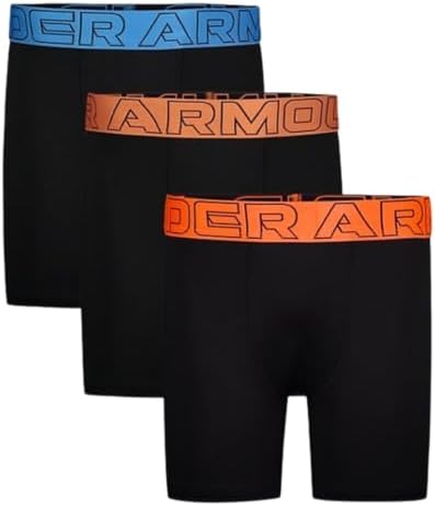 Under Armour Boys' Performance Boxer Briefs Lightweight & Smooth Stretch Fit