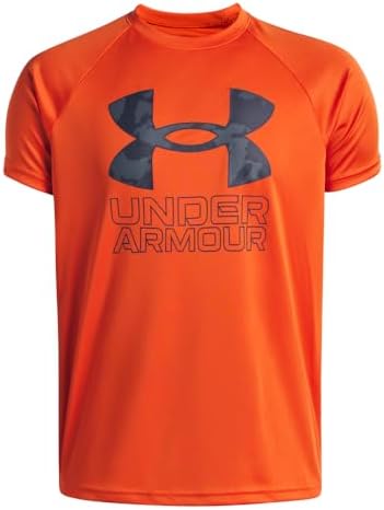 Under Armour Boys Tech Hybrid Print Short Sleeve T Shirt