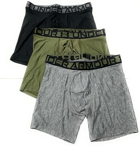 Under Armour Essential Tech Boxerjock 6" Inseam 3-Pack