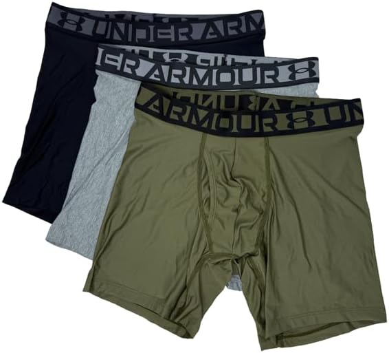Under Armour Essential Tech Mesh Boxerjock 6" Inseam 3-Pack