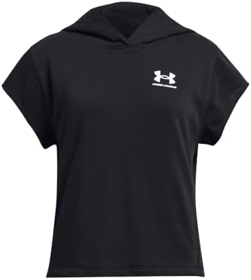 Under Armour Girls' Rival Terry Short Sleeve Cut Hoodie