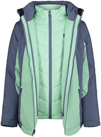 Under Armour girls Westward 3-in-1 Jacket Removable Hood & Liner Windproof & Water Repellant