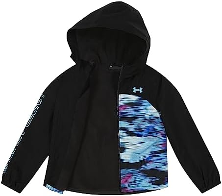 Under Armour Girls Windbreaker Zip-up Jacket Water Repellent And Windproof
