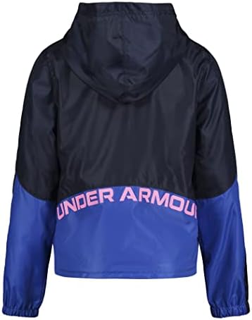 Under Armour Girls Windbreaker Zip-up Jacket Water Repellent And Windproof