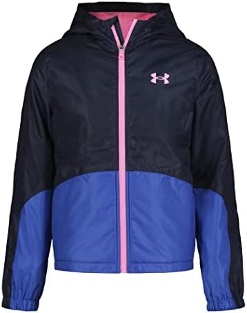 Under Armour girls Windbreaker Zip-up Jacket Water Repellent and Windproof