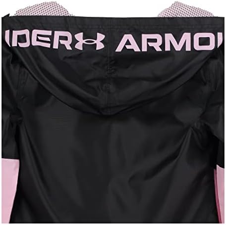 Under Armour Girls' Windbreaker Zip-up Jacket Water Repellent And Windproof
