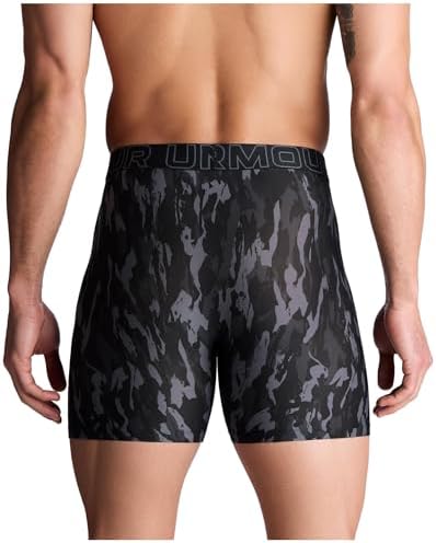 Under Armour Men's 3-Pack Performance Tech Mesh Print 6” Boxer Briefs