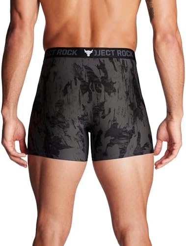 Under Armour Mens Men's Project Rock Performance Tech Mesh Boxerjock Brief 5" Inseam 2-pack