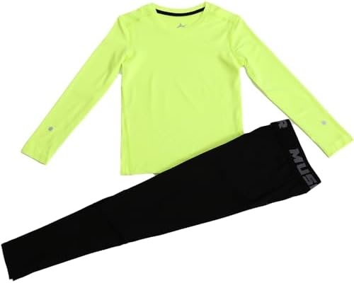 Unisex Kids Compression Shirts Set For Girls & Boys Kids Long Underwear Base Layer Athletic Leggings