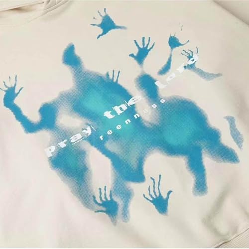 Unisex Womens Graphic Oversized Hoodie Pray The Lord Casual Hoodie Teen Girls Trendy Y2K Hooded Sweatshirt Streetwear