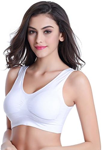 Vermilion Bird Women's 3 Pack Seamless Comfortable Sports Bra With Removable Pads