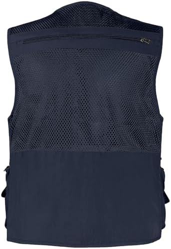 Versatile Men's Summer Vest For Fishing Travel Outdoor Work Safari And Photography With Multiple Pockets