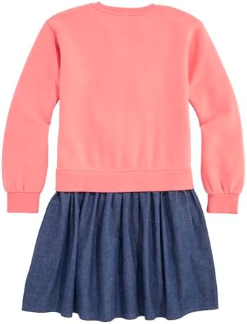 Vineyard Vines Girls' Sweatshirt Woven Dress
