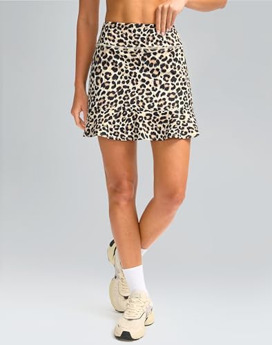 Viodia 16" Golf Skorts For Women High Waisted Tennis Skirt Athletic Skorts Skirts For Women Built-in Shorts With 5 Pockets