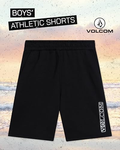 Volcom Boys Athletic Shorts - Soft Fleece Sweat Shorts For Boys - Gym Shorts For Basketball Running & Daily Play (Size: 8-16)