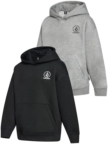 Volcom Boys Hoodies 2 Pack Boys Sweatshirts Premium Comfy Cotton Hoodies Size 8-20