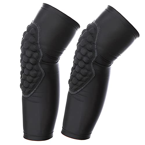Volleyball Leg Sleeve with Knee Padding for Youth Boys and Girls Compression Wrestling Knee Pads for Kids 1 Pair Black YL
