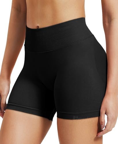 VOYJOY Women Workout Impact Shorts 2.5"/ 3.6"/ 4.5"/ 6" Scrunch Butt Lifting Gym Seamless Booty Biker Shorts