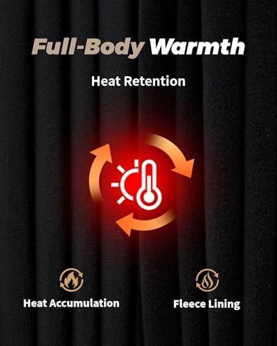 WEERTI Thermal Underwear For Men Long Johns With Fleece Lined Base Layer Men Cold Weather Top Bottom