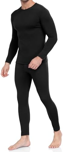 WEERTI Thermal Underwear for Men Long Johns with Fleece Lined Base Layer Men Cold Weather Top Bottom