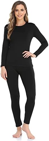 WEERTI Thermal Underwear for Women Long Johns with Fleece Lined Base Layer Women Cold Weather Top Bottom