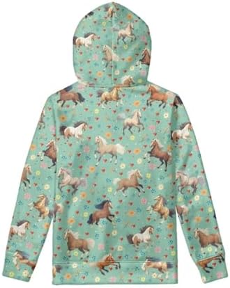 WELLFLYHOM Unisex Kids Teens Sweatshirts Youth Girls Boys Hoodies And Sweaters Hooded Pullover Tops Age 6-16