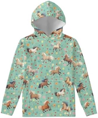 WELLFLYHOM Unisex Kids Teens Sweatshirts Youth Girls Boys Hoodies and Sweaters Hooded Pullover Tops Age 6-16