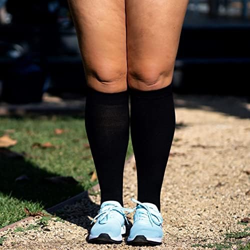 Wide Calf Compression Socks For Women & Men Extra Large Size Support Socks For Nurses Running Pregnant Travel 15-20 MmHg