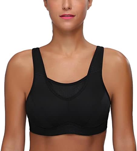 Wingslove High Impact Sports Bras For Women Plus Size Non Padded Wirefree Workout Bra Bounce Control