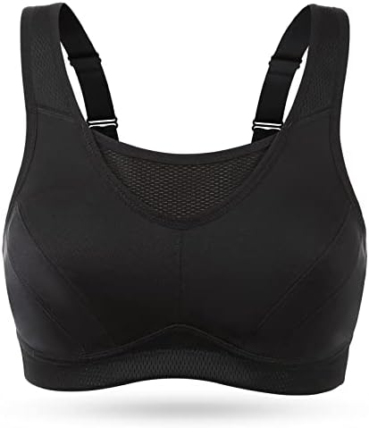 Wingslove High Impact Sports Bras For Women Plus Size Non Padded Wirefree Workout Bra Bounce Control
